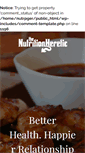 Mobile Screenshot of nutritionheretic.com